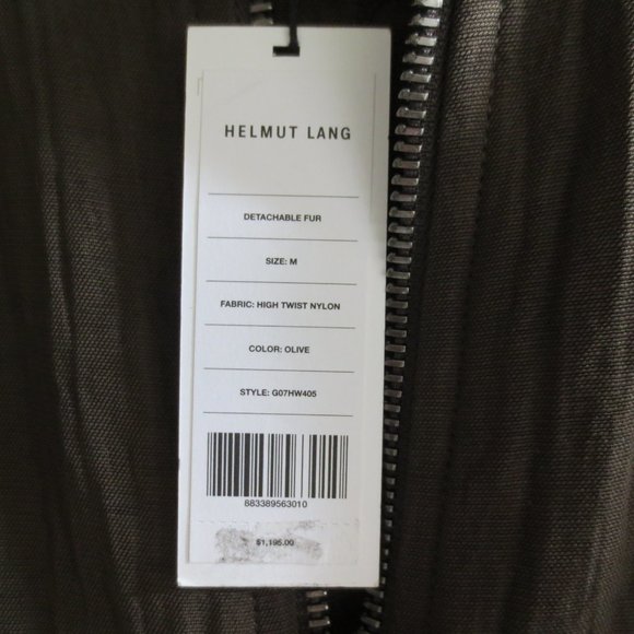 NWT HELMUT LANG MEN'S BOMBER JACKET Sz-M $1195 - Picture 6 of 12